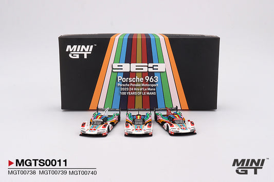 Mini GT 1:64 Porsche 963 Porsche Penske Motorsport 2023 24 Hrs of Le Mans Limited Edition 3000 Sets (MGTS0011)