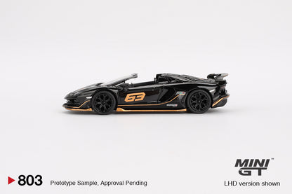 Mini GT 1:64 Lamborghini Aventador SVJ 63 Roadster Nero Aldebaran (MGT00803-CH)
