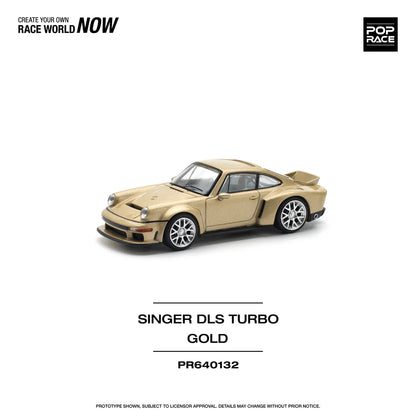 Pop Race 1:64 Porsche Singer DLS Turbo 964 Road Gold (PR640132)