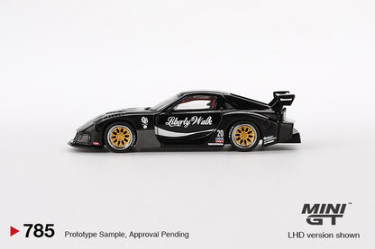 Mini GT 1:64 MAZDA RX-7 LB-Super Silhouette Liberty Walk Black (MGT00785-CH)