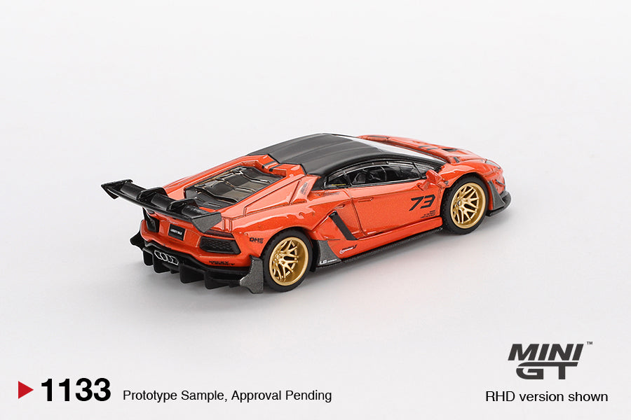 Mini GT 1:64 LB★WORKS Lamborghini Aventador Limited Edition Orange MDX 2025 (MGT01133-CH)
