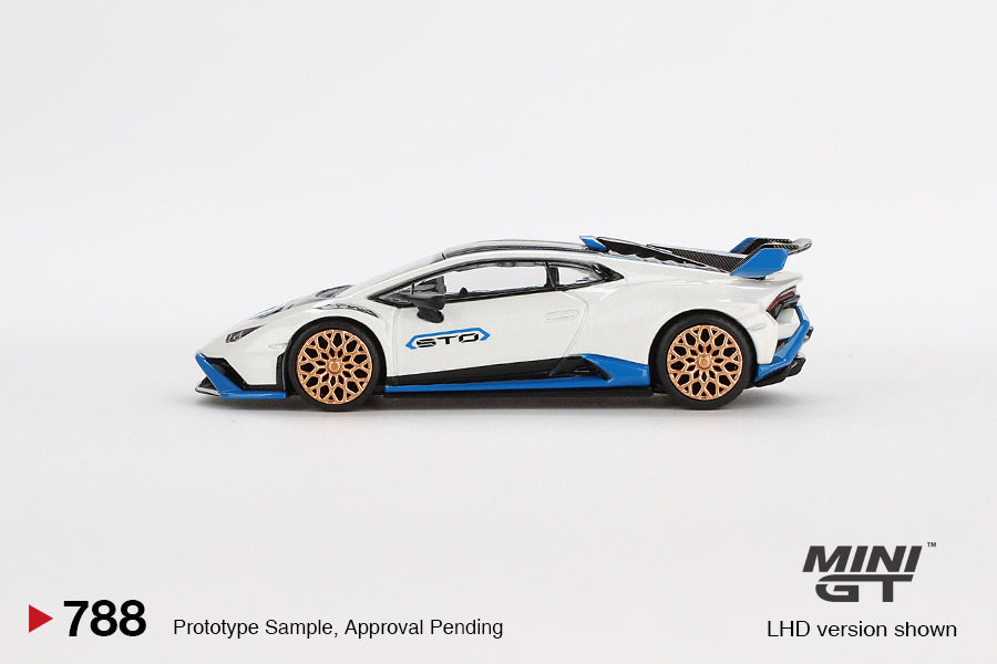 Mini GT 1:64 Lamborghini Huracán STO Bianco Asopo (MGT00788-CH)