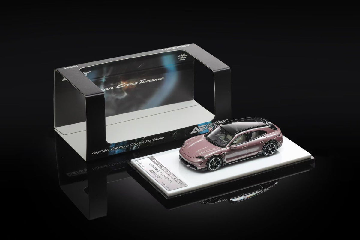 Aether Forge 1:64 Taycan Turbo S Cross Turismo Ice Pink
