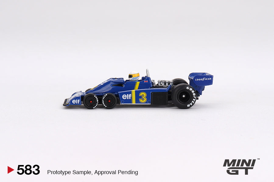 Mini GT 1:64 Tyrrell P34 #3 Jody Scheckter 1976 Swedish GP Winner (MGT00583-CH)