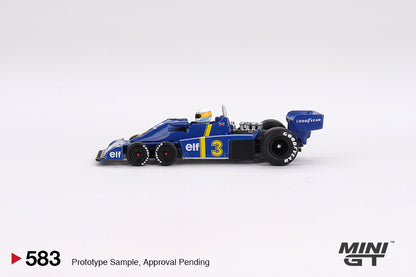 Mini GT 1:64 Tyrrell P34 #3 Jody Scheckter 1976 Swedish GP Winner (MGT00583-CH)