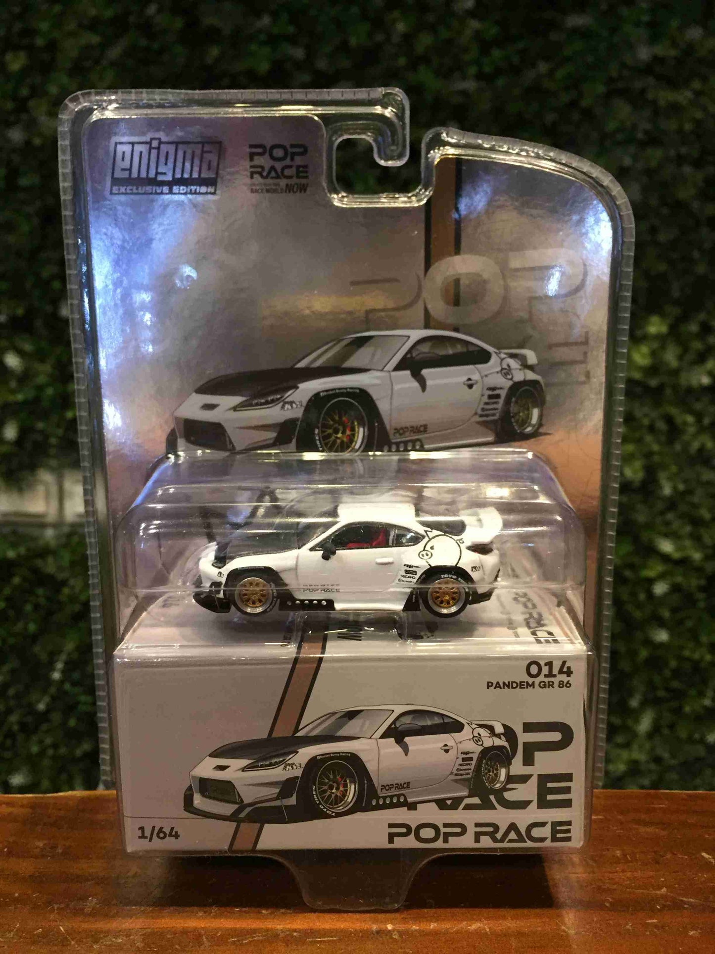 Pop Race X Enigma 1:64 Toyota Pandem GR86 ZN8 2002 Rocket Bunny Custom Openable Front Hood Detailed Engine in Blister Packaging (PRE014)