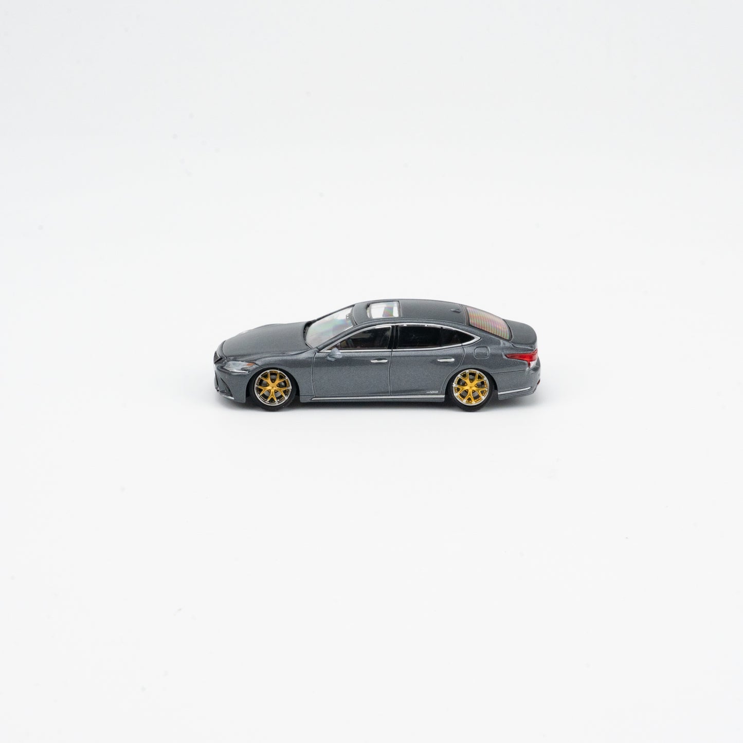 GCD X Enchery 1:64 Lexus LS500 Low Stance Grey LHD