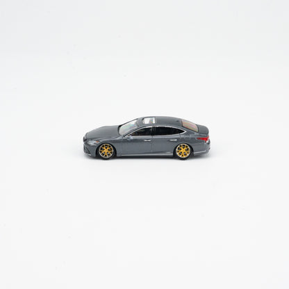GCD X Enchery 1:64 Lexus LS500 Low Stance Grey LHD