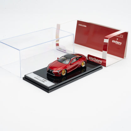 GCD X Enchery 1:64 Lexus LC500 Low Stance Red LHD