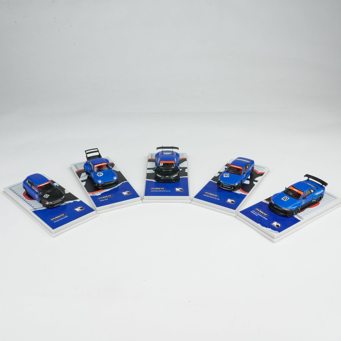 Tarmac Works 1:64 10th Anniversary Box Set - 5 Model Cars + Tarmac Cards