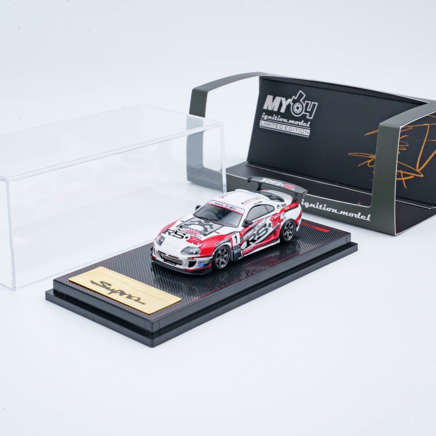Ignition Model 1/64 Toyota Supra (JZA80) RZ White Malaysia MY64 Special Edition (IG3842)