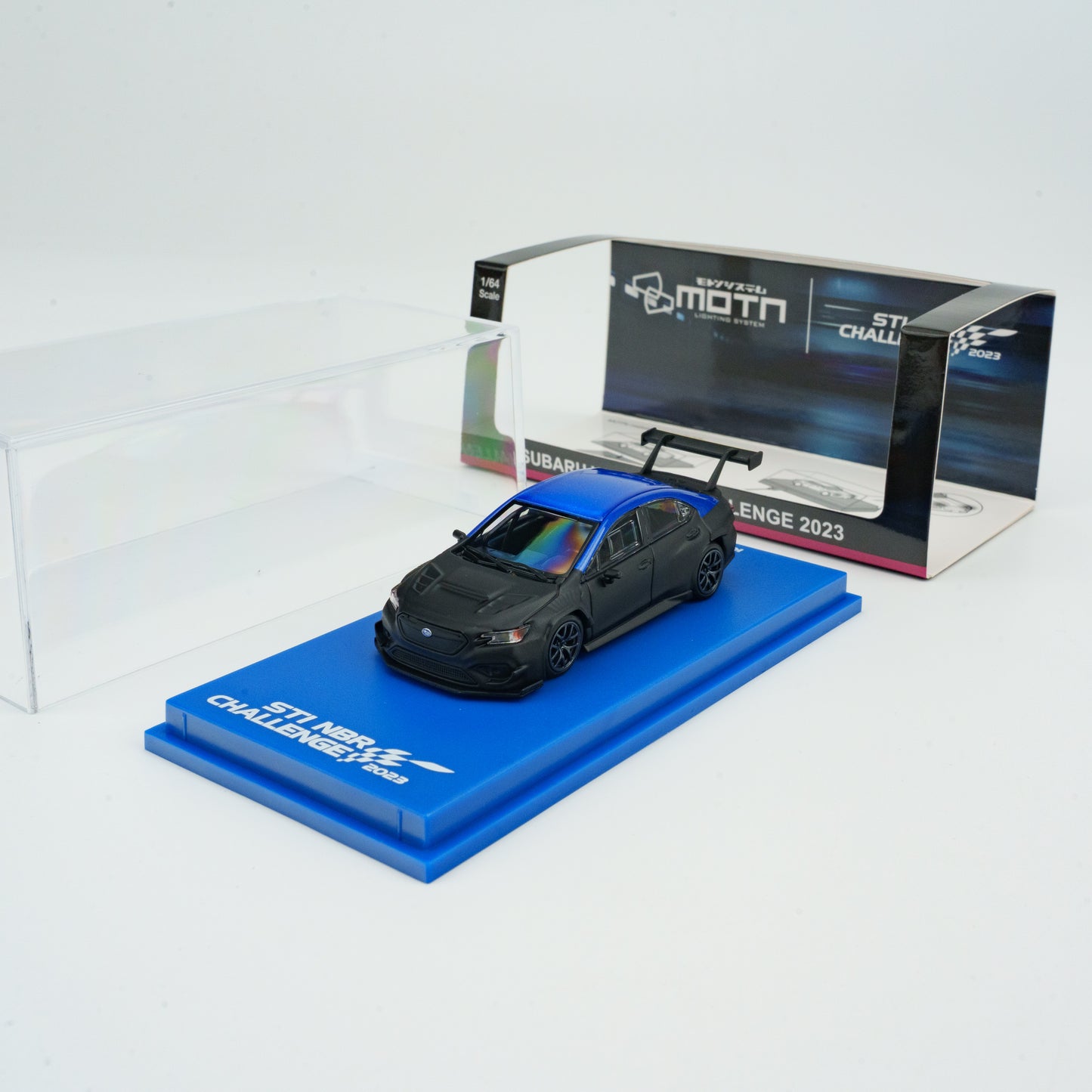 Kyosho 1:64 Subaru WRX STI NBR 2023 Test Car with LED (MOTN LED Base Compatible and Required to Light On)