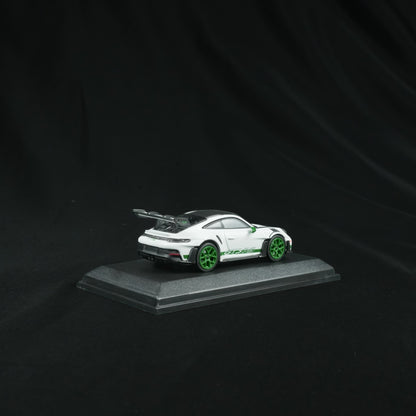 MINICHAMPS 1:64 PORSCHE 911 (992) GT3 RS 2023 WHITE W WEISSACH PACKAGE - TRIBUTE TO AMERICA  - EXCLUSIVE FOR CLDC