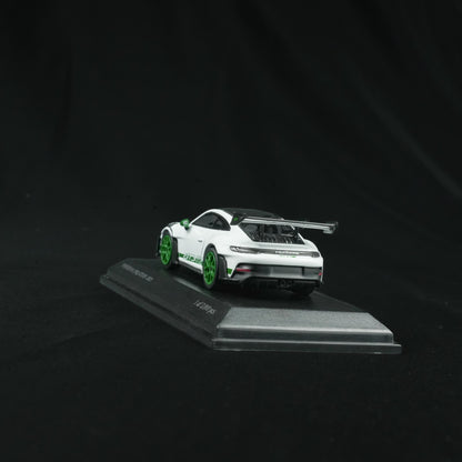 MINICHAMPS 1:64 PORSCHE 911 (992) GT3 RS 2023 WHITE W WEISSACH PACKAGE - TRIBUTE TO AMERICA  - EXCLUSIVE FOR CLDC