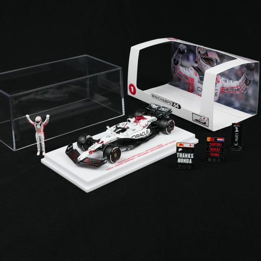 MINICHAMPS 1:64 ORACLE RED BULL RACING RB21-MAX VERSTAPPEN Formula One F1 JAPANESE GP 2025 WINNER with Figures and Winner Accessories