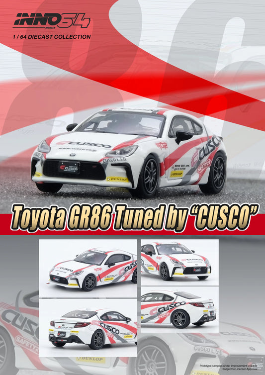 INNO64 1:64 TOYOTA GR86 Tuned by CUSCO IN64-GR86-CUSCO (IN64-GR86-CUSCO)