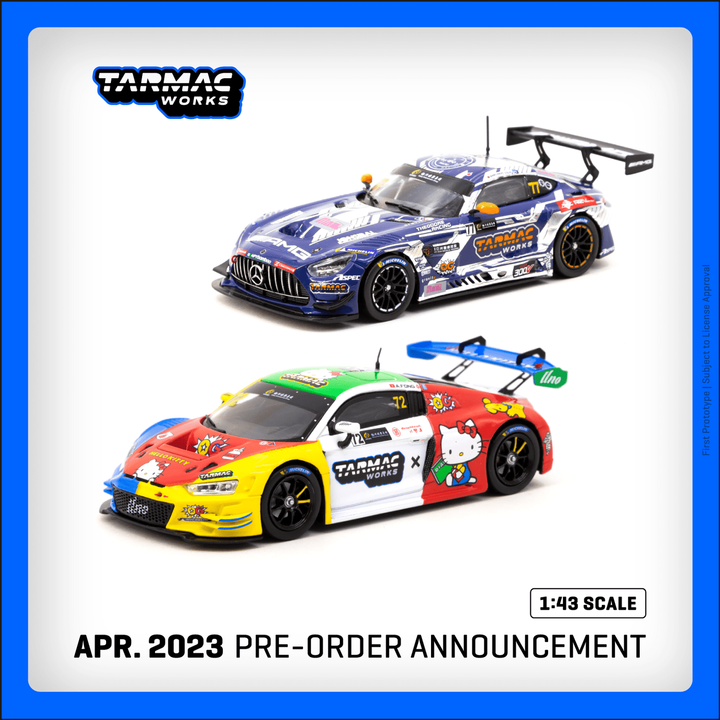 Tarmac Works 1/43 Mercedes-AMG GT3 Macau GT Cup 2022 #77 Winner - HOBBY43