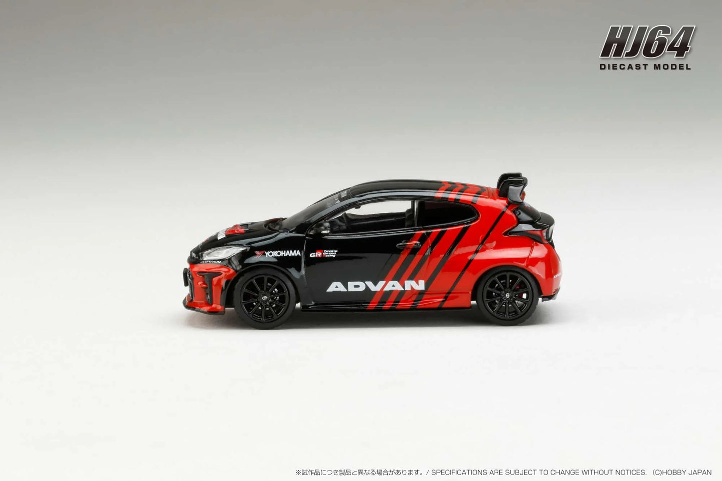 Hobby Japan 1:64 Toyota GRMN YARIS CIRCUIT PACKAGE YOKOHAMA ADVAN COLOR