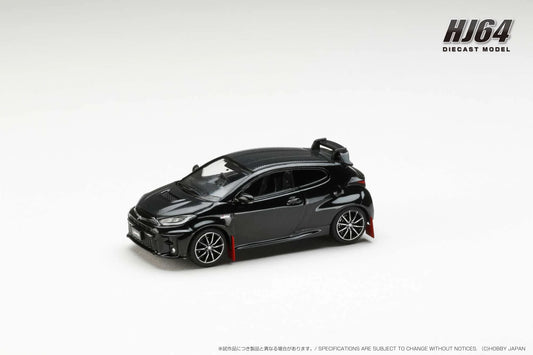Hobby Japan 1:64 Toyota GRMN YARIS RALLY PACKAGE with GR Parts PRECIOUS BLACK PEARL