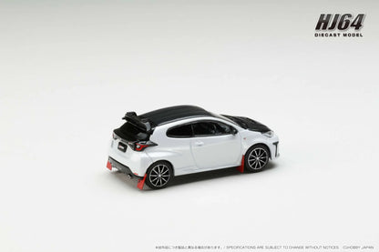 Hobby Japan 1:64 Toyota GRMN YARIS RALLY PACKAGE with GR Parts PLATINUM WHITE PEARL MICA
