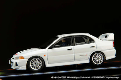 Hobby Japan 1:64 Mitsubishi Lancer RS Evolution Ⅳ Initial D Official Licensed Seiji Iwaki VS Takumi Fujiwara with Seiji Iwaki Figure Driving In The Car