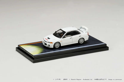 Hobby Japan 1:64 Mitsubishi Lancer RS Evolution Ⅳ Initial D Official Licensed Seiji Iwaki VS Takumi Fujiwara with Seiji Iwaki Figure Driving In The Car