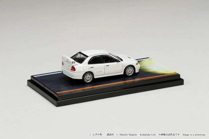 Hobby Japan 1:64 Mitsubishi Lancer RS Evolution Ⅳ Initial D Official Licensed Seiji Iwaki VS Takumi Fujiwara with Seiji Iwaki Figure Driving In The Car
