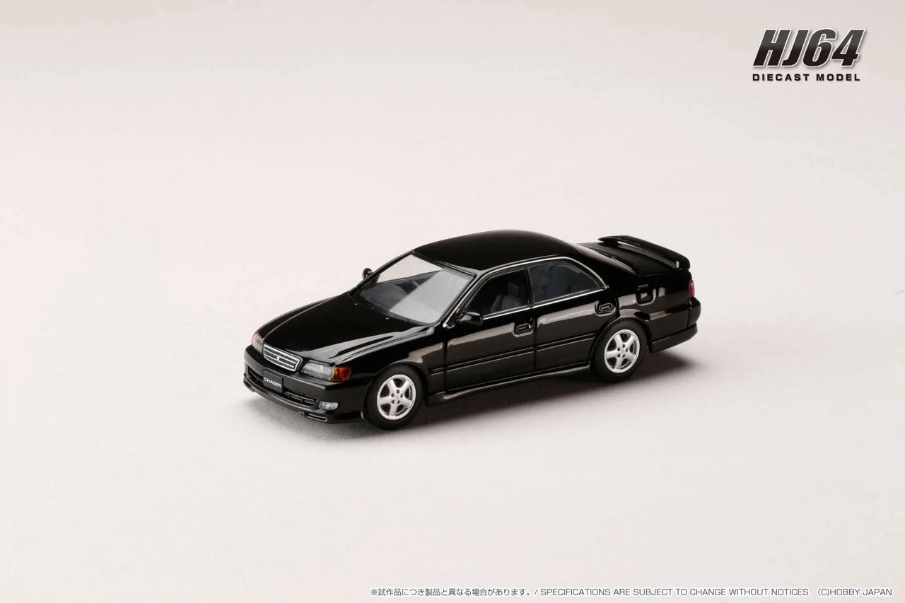 Hobby Japan 1:64 Toyota CHASER TOURER V (JZX100) 1998 BLACK (Customized Color) (HJ642072BK)