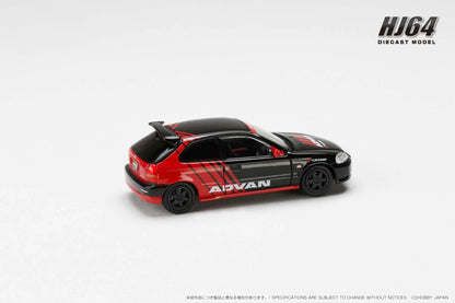 Hobby Japan 1/64 Honda CIVIC TYPE R (E-EK9) 1997 YOKOHAMA ADVAN Customized Color Version