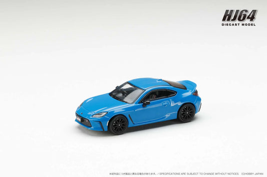 Hobby Japan 1:64 Toyota GR86 RZ With Genuine Optional Rear Spoiler BRIGHT BLUE