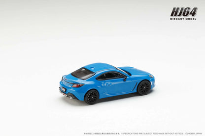 Hobby Japan 1:64 Toyota GR86 RZ With Genuine Optional Rear Spoiler BRIGHT BLUE