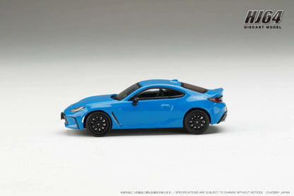 Hobby Japan 1:64 Toyota GR86 RZ With Genuine Optional Rear Spoiler BRIGHT BLUE