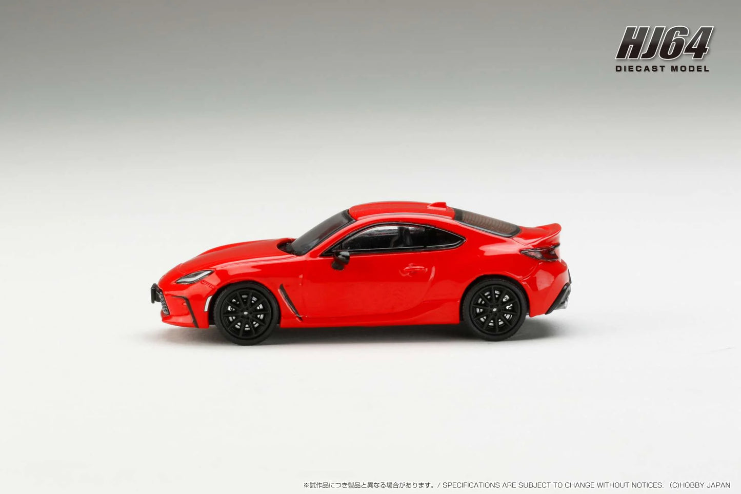 Hobby Japan 1:64 Toyota GR86 RZ With Genuine Optional Rear Spoiler SPARK RED