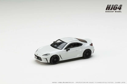 Hobby Japan 1:64 Toyota GR86 RZ With Genuine Optional Rear Spoiler CRYSTAL WHITE PEARL