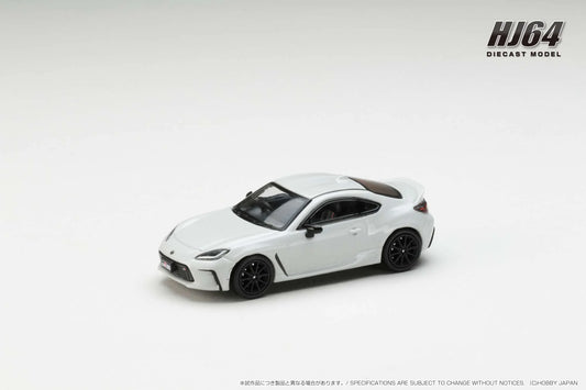 Hobby Japan 1:64 Toyota GR86 RZ With Genuine Optional Rear Spoiler CRYSTAL WHITE PEARL