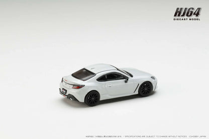 Hobby Japan 1:64 Toyota GR86 RZ With Genuine Optional Rear Spoiler CRYSTAL WHITE PEARL