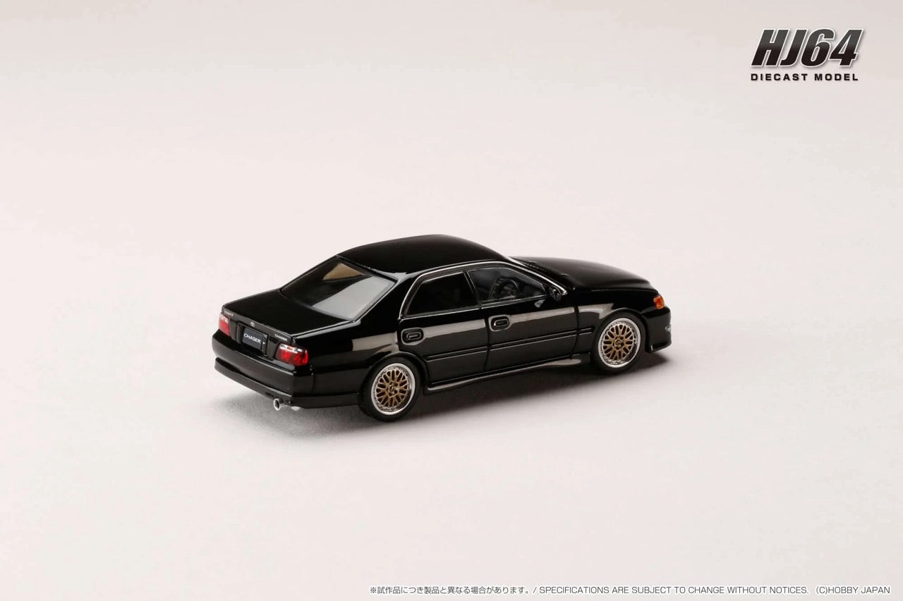 Hobby Japan 1:64 Toyota CHASER TOURER V (JZX100) 1998 / JDM STYLE BLACK (Customized Color) (HJ644072BK)