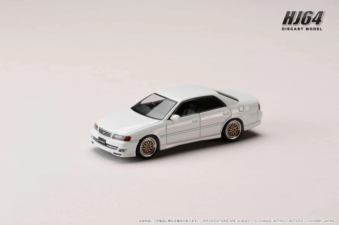 Hobby Japan 1:64 Toyota CHASER TOURER V (JZX100) 1998 / JDM STYLE SUPER WHITE II (HJ644072W)