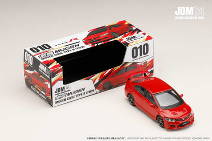 Hobby Japan x JDM64 1:64 Honda Civic Type-R FD2 Mugen RR Milano Red Official Licensed  (HJDMD009-15)