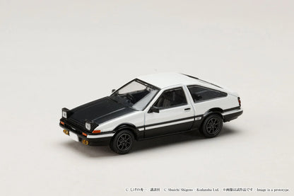 Hobby Japan x JDM64 1:64 Toyota Sprinter Trueno GT Apex AE86 Black Front Hood Initial D 30th Anniversary Set B Takumi Fujiwara vs Tomoyuki Tachi