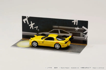 Hobby Japan x JDM64 1:64 Mazda RX-7 (FD3S) Red Suns Initial D 30th Anniversary Set C Keisuke Takahashi VS Takumi Fujiwara