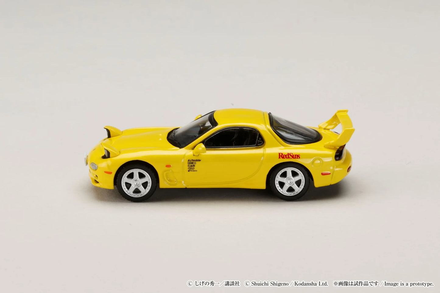 Hobby Japan x JDM64 1:64 Mazda RX-7 (FD3S) Red Suns Initial D 30th Anniversary Set C Keisuke Takahashi VS Takumi Fujiwara