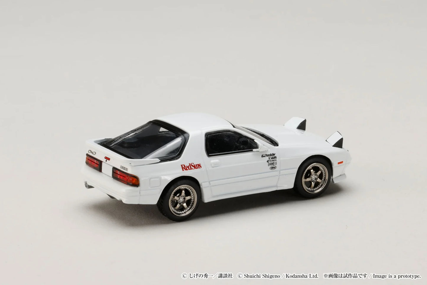 Hobby Japan x JDM64 1:64 Mazda RX-7 (FC3S) Red Suns Initial D 30th Anniversary Set D Ryosuke Takahashi VS Takumi Fujiwara