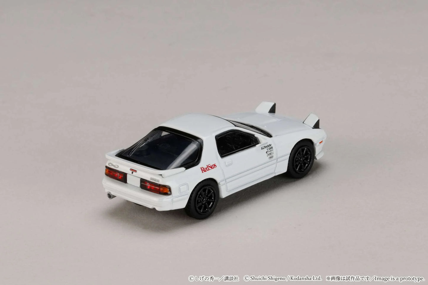 Hobby Japan x JDM64 1:64 Mazda RX-7 (FC3S) Red Suns Initial D Ryosuke Takahashi VS Kyoichi Sudou