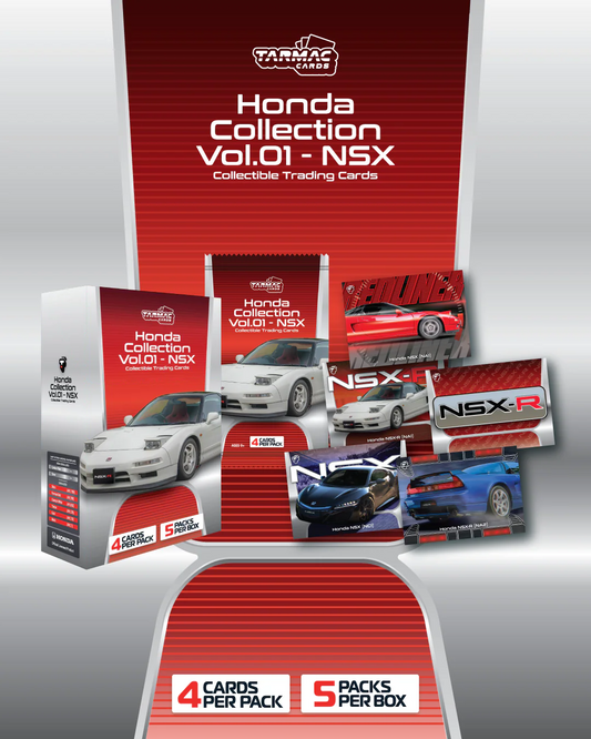 Tarmac Cards Honda Collection Vol.01 - NSX Pack - Single Pack (4 cards per pack, no model car included)