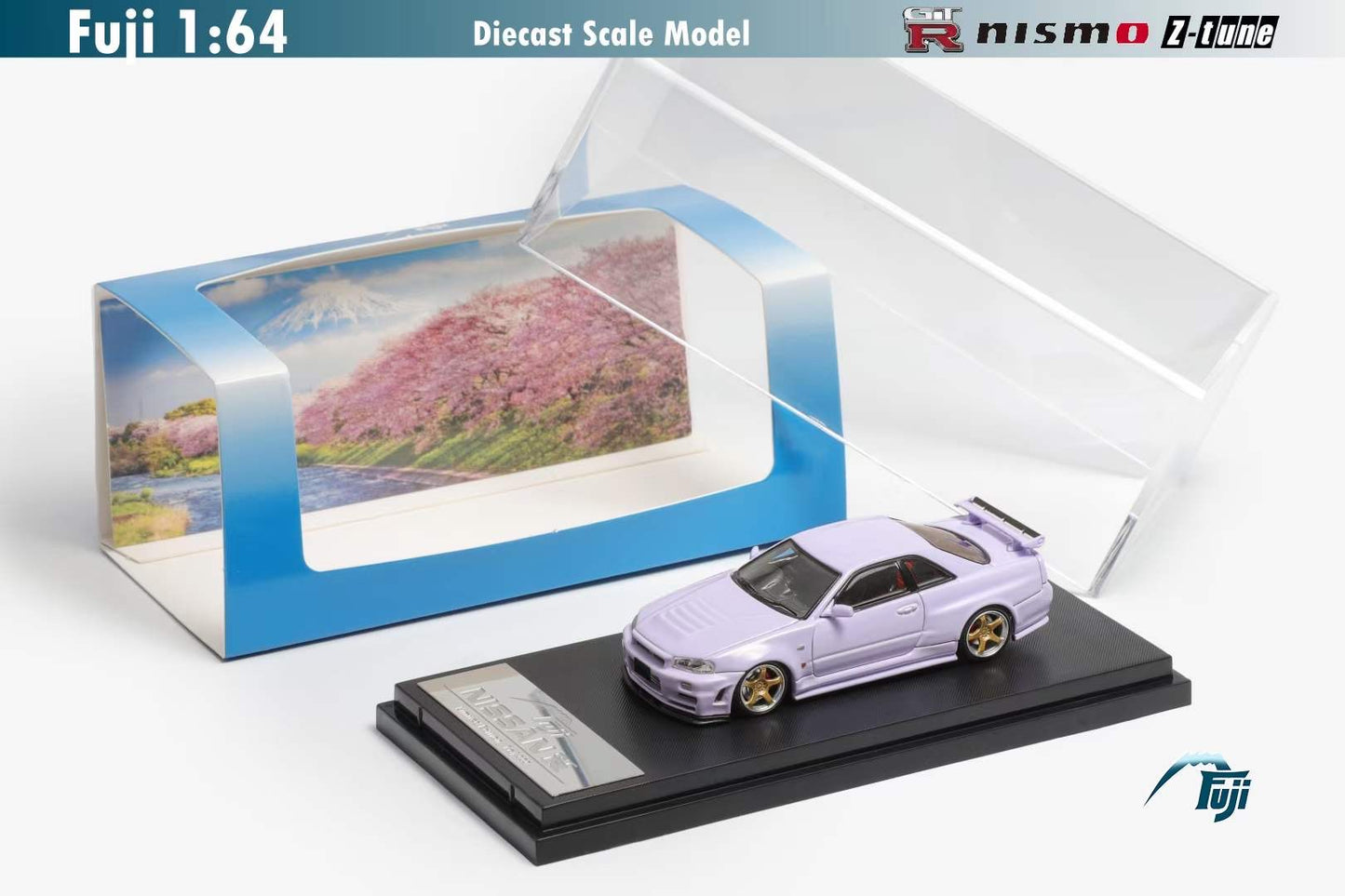 Fuji 1:64 Nissan GT-R R34 Nismo Z-Tune Light Lavender