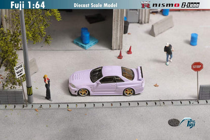 Fuji 1:64 Nissan GT-R R34 Nismo Z-Tune Light Lavender