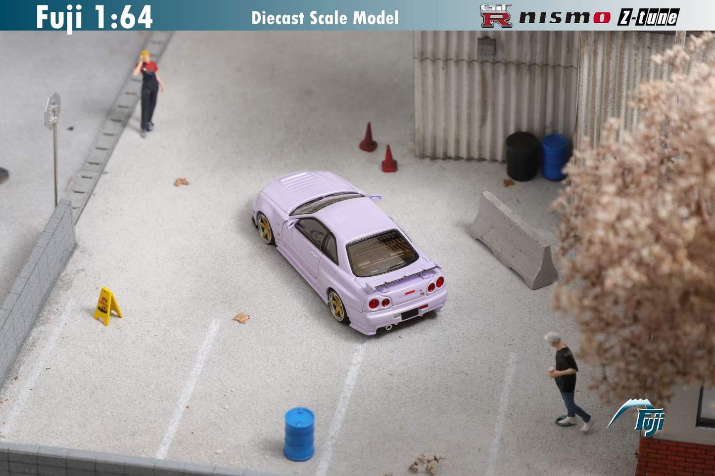 Fuji 1:64 Nissan GT-R R34 Nismo Z-Tune Light Lavender