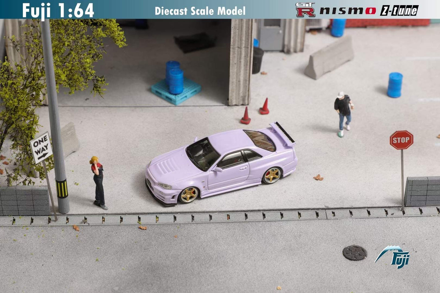 Fuji 1:64 Nissan GT-R R34 Nismo Z-Tune Light Lavender