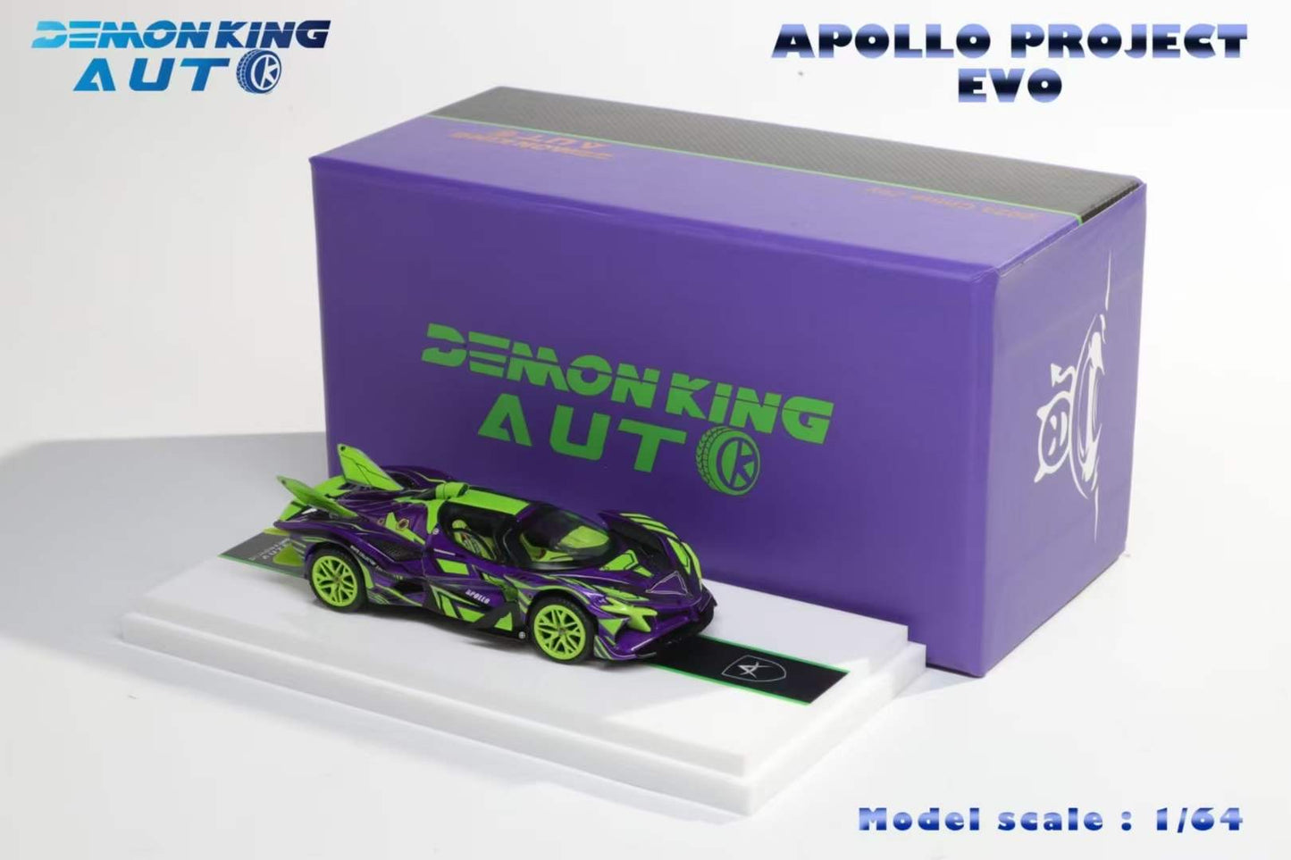 Demon King Auto 1:64 Apollo Evo EVA Purple China Joy Expo Limited Edition Limited 666 Pieces